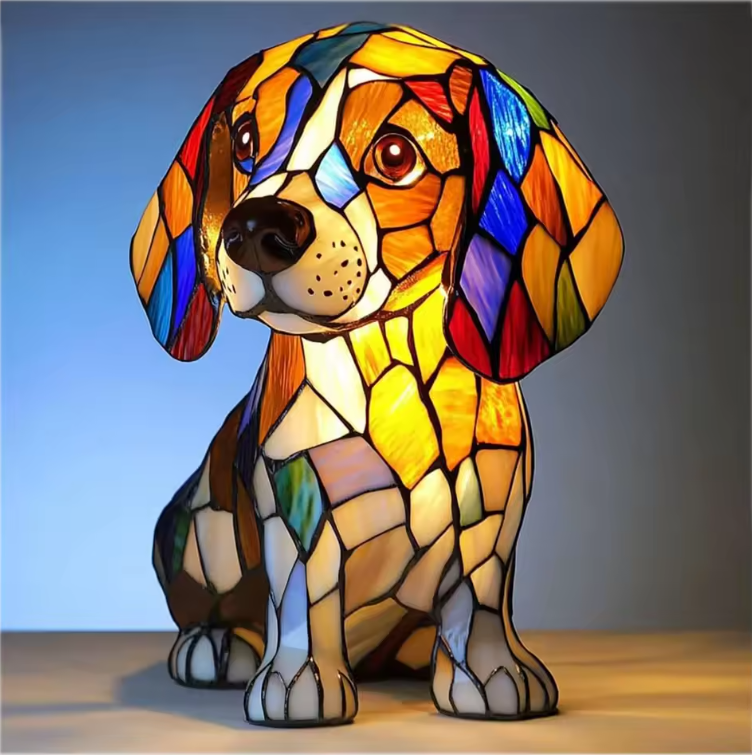 Handmade Dog Lamps